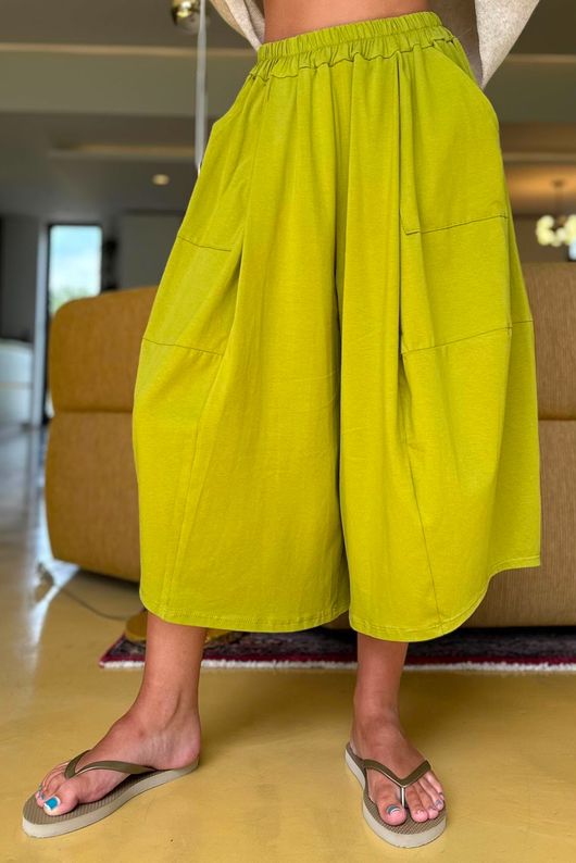 Oscar Pleat Culotte Olive